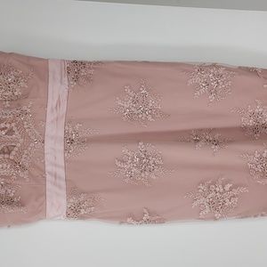 Embroidered and sequin dress